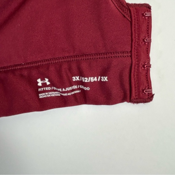 Under Armour Women’s Continuum High Sports Nebula Burgundy Bra, Plus Size 3X - Picture 5 of 8